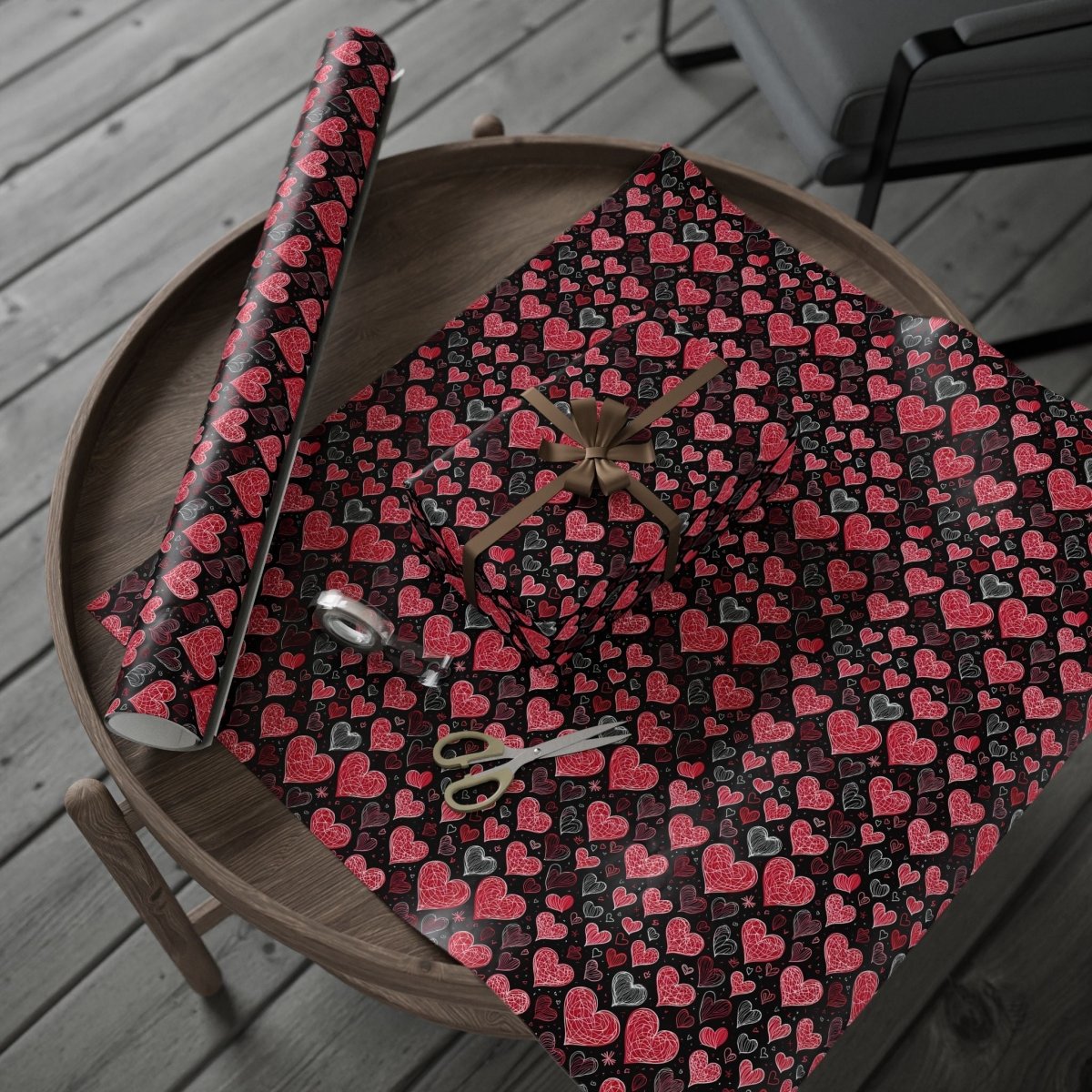 Heart Pattern Wrapping Paper