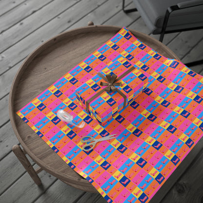 Fun and Colorful Boot Wrapping Paper