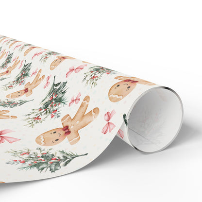 Bow - Tied & Baked – Gingerbread Glam Wrapping Paper