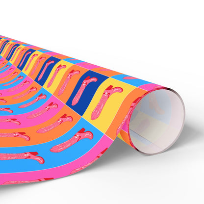 Fun and Colorful Boot Wrapping Paper