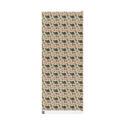 Warm Words & Cocoa – Vintage Writer Wrapping Paper