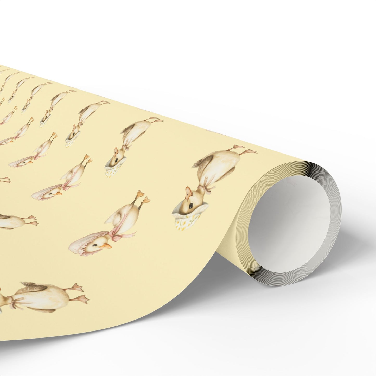 Charming Yellow Baby Duck Wrapping Paper