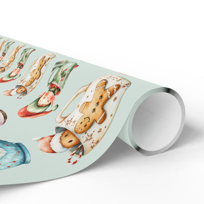 Cup of Cheer – Cozy Christmas Cocoa Wrapping Paper