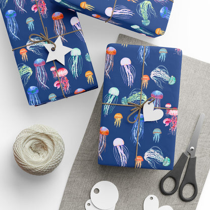 Vibrant Jellyfish Wrapping Paper