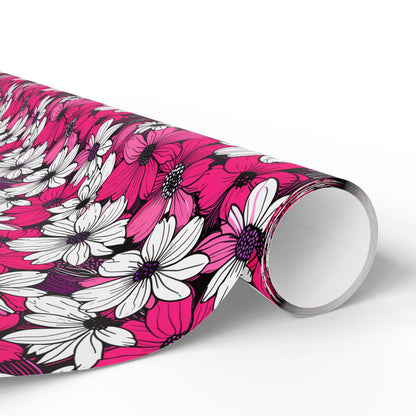 Pink & White Floral Wrapping Paper