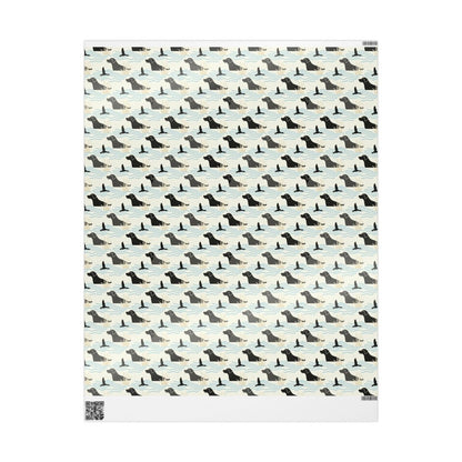 Waterfowl Watch – Black Lab Wrapping Paper