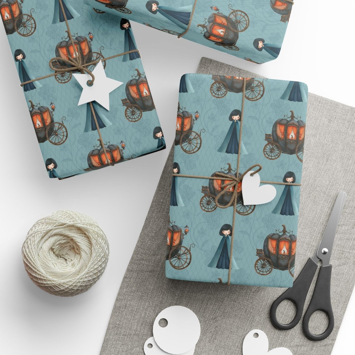 Midnight Masquerade – Dark Cinderella Wrapping Paper