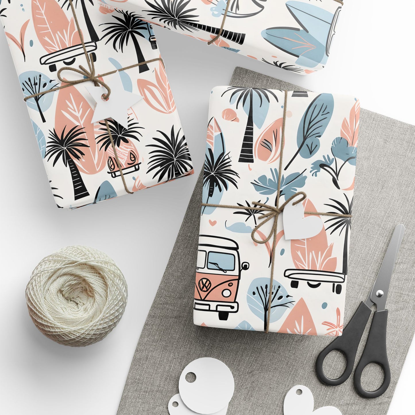 Surfboard Beach Wrapping Papers, Beach and Sea Vibes
