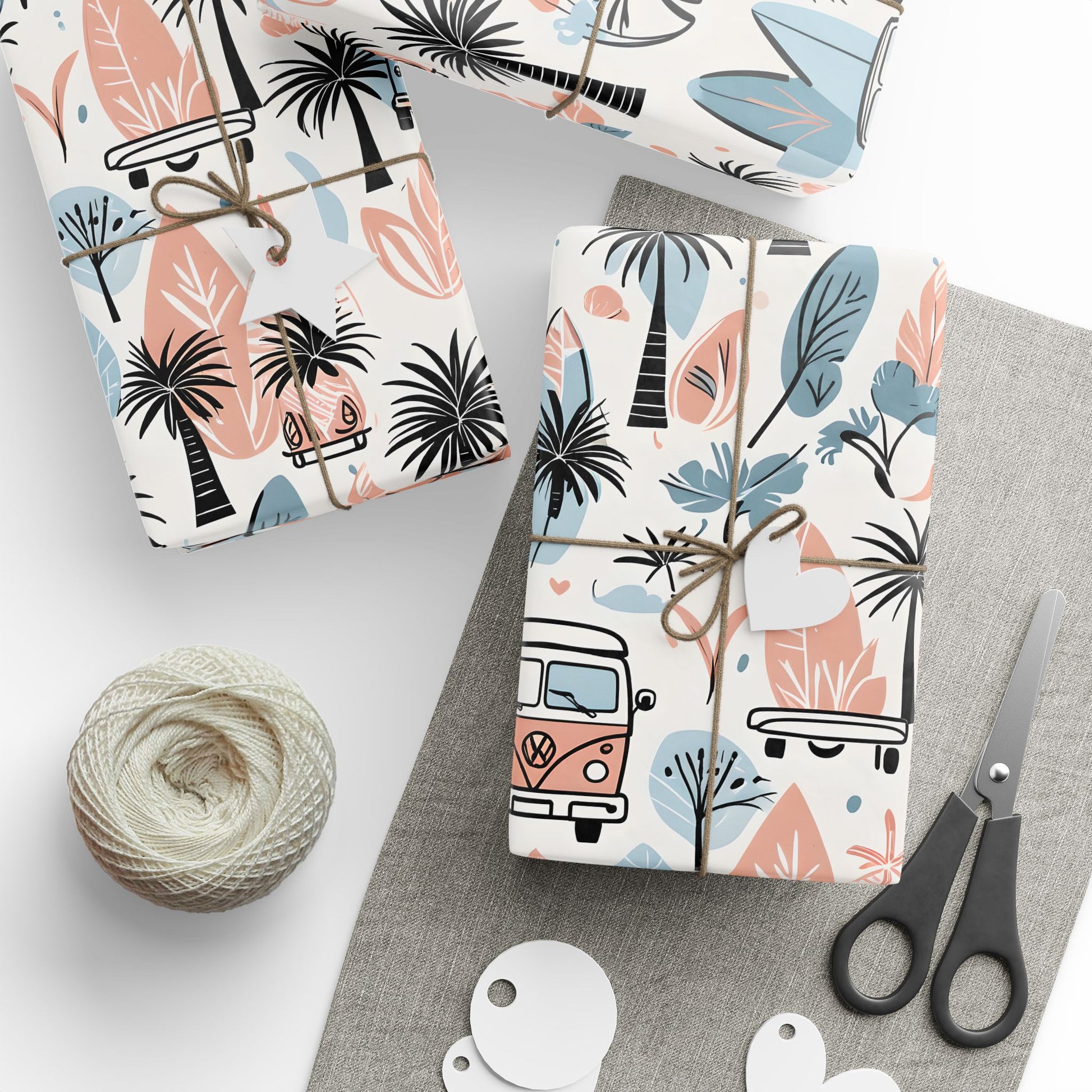 Surfboard Beach Wrapping Papers, Beach and Sea Vibes