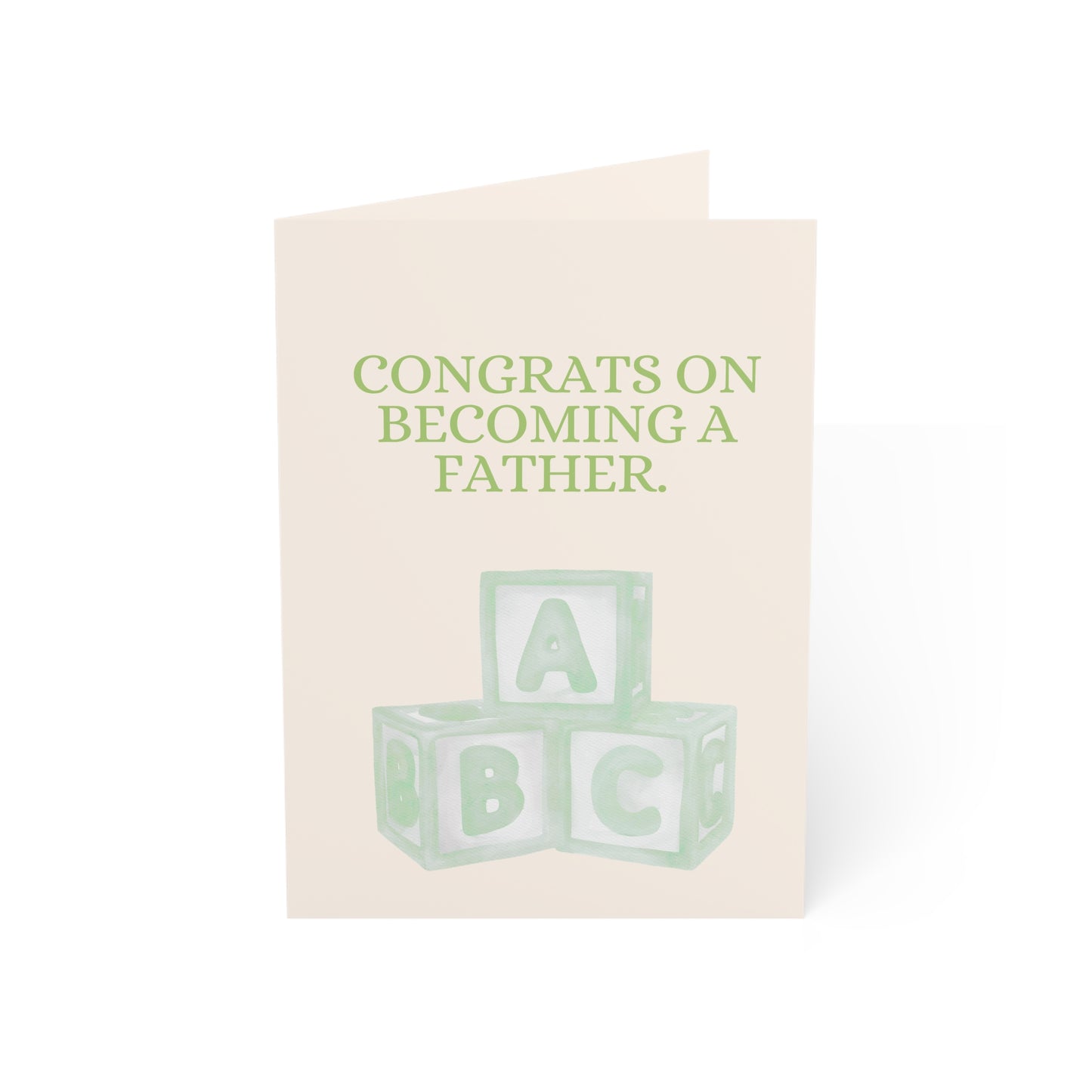 Congrats on becoming a father. | You'll be assembling tiny furniture until retirement | Funny Greeting Card