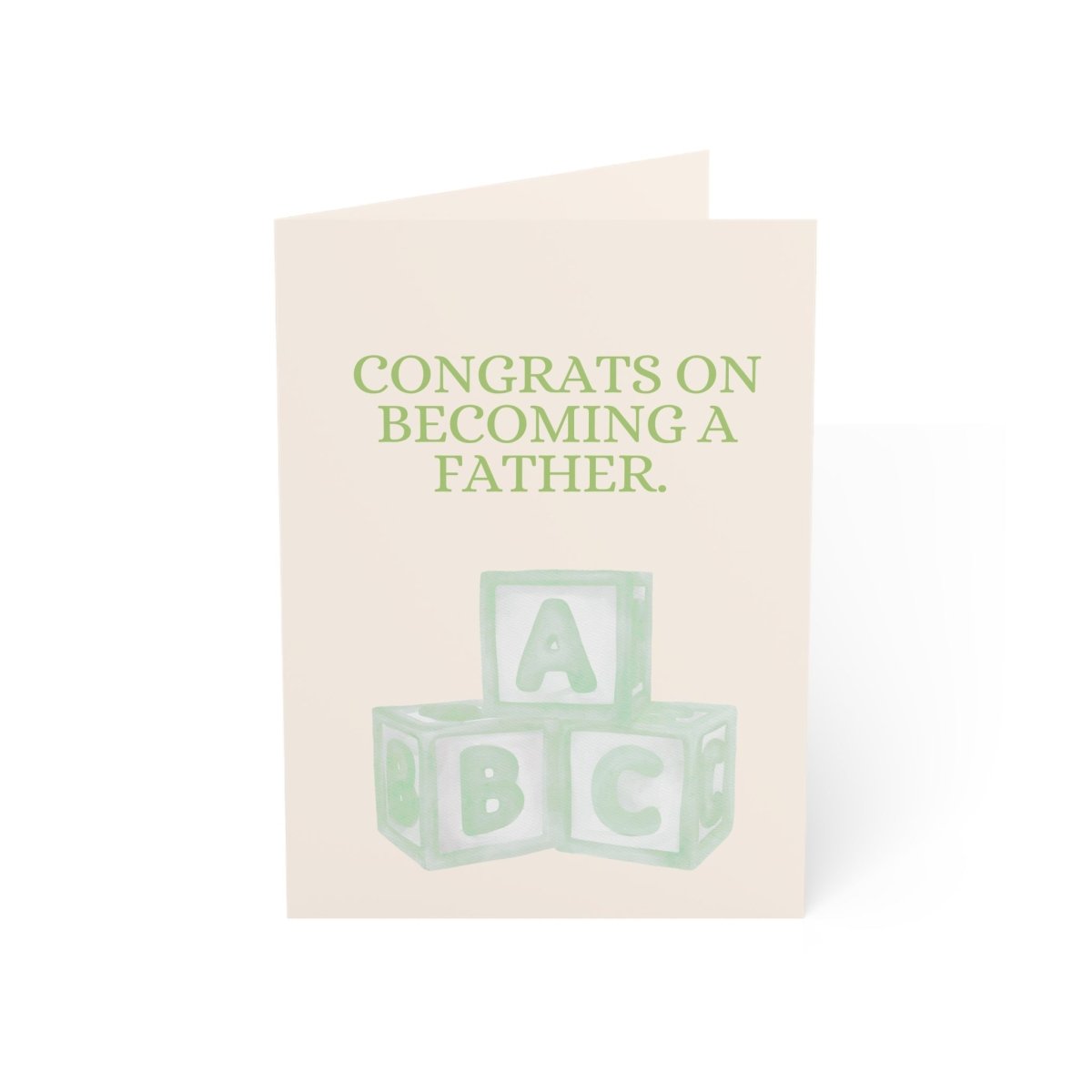 Congrats on becoming a father. | You'll be assembling tiny furniture until retirement | Funny Greeting Card
