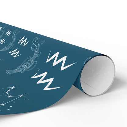 Pour Some Star On Me – Aquarius Zodiac Wrapping Paper