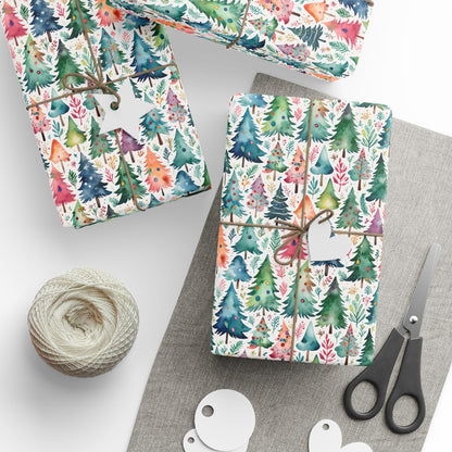 Wrapping Papers - Colorful Christmas Trees