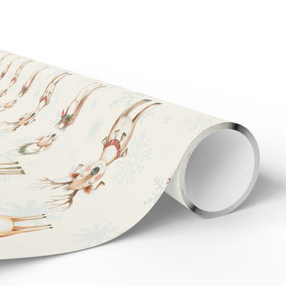 Oh Deer, It's Festive! – Whimsical Reindeer Wrapping Paper