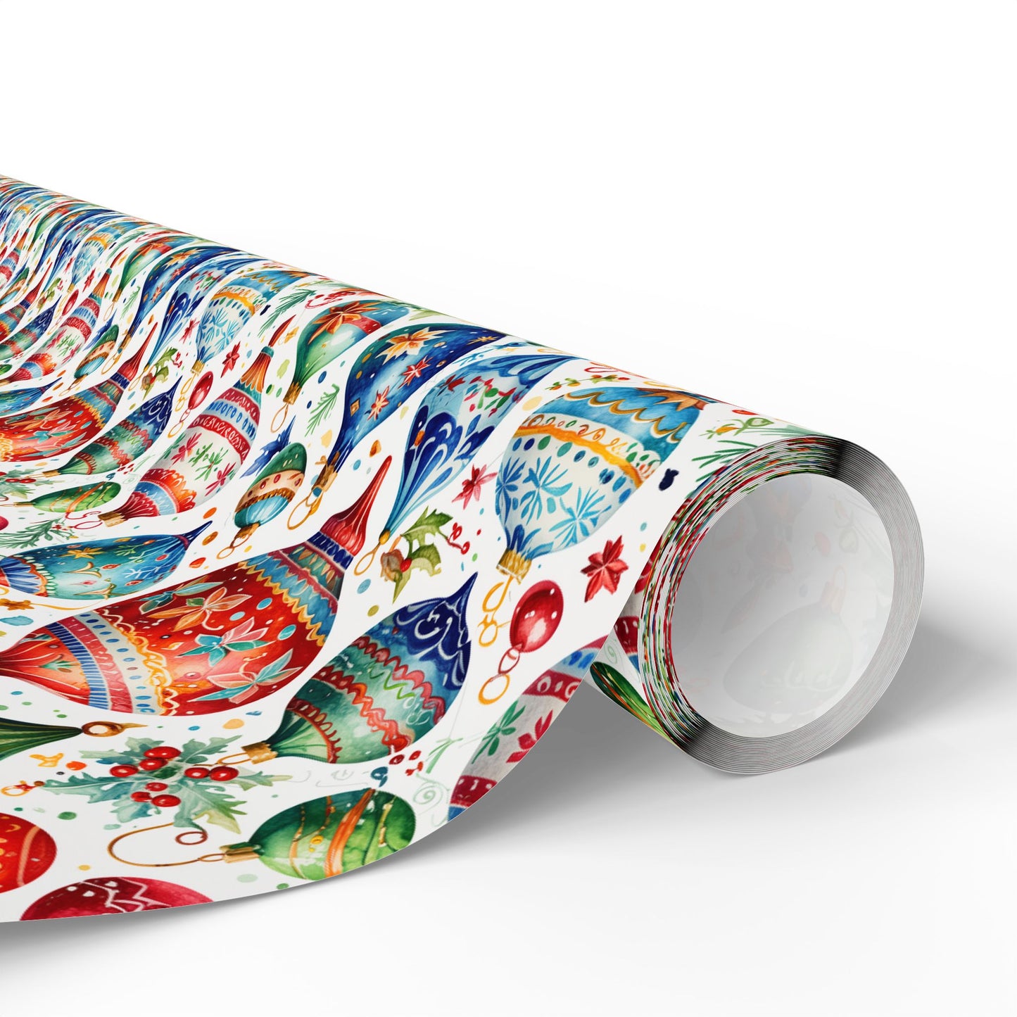 Shiny Things & Holiday Flings – Vintage Ornament Wrapping Paper That Slays