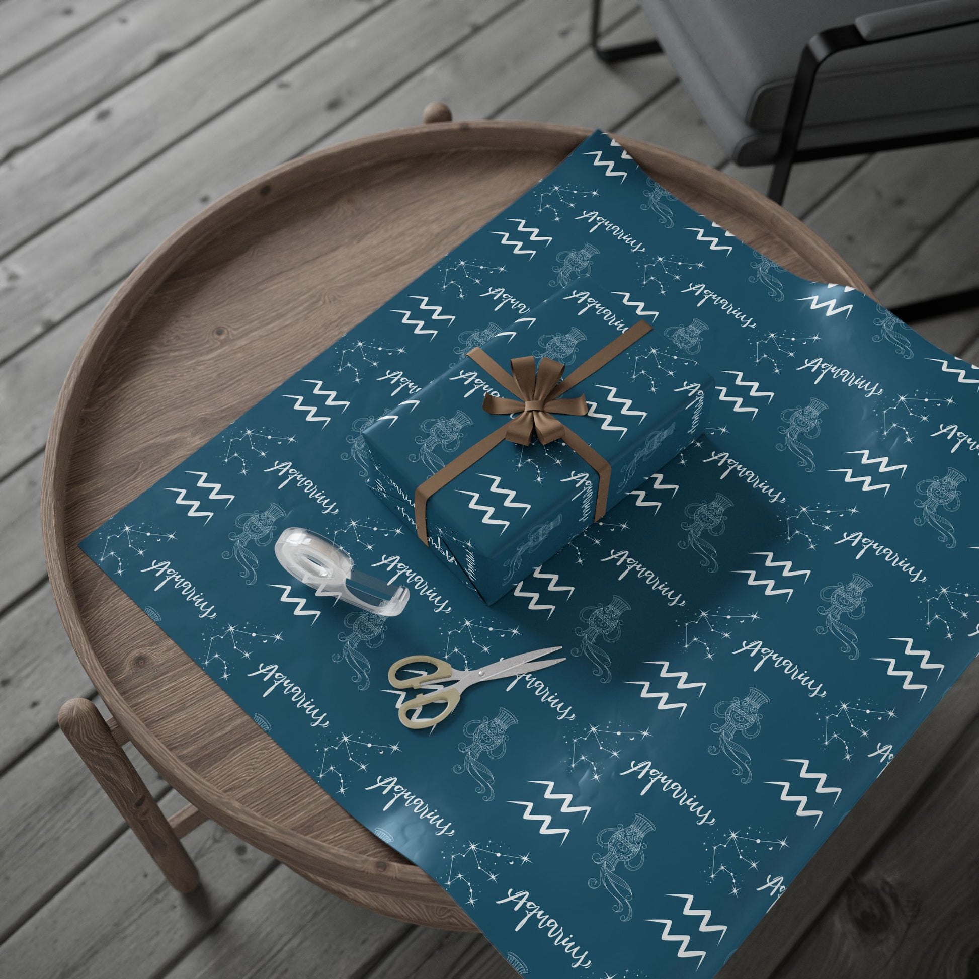 Pour Some Star On Me – Aquarius Zodiac Wrapping Paper