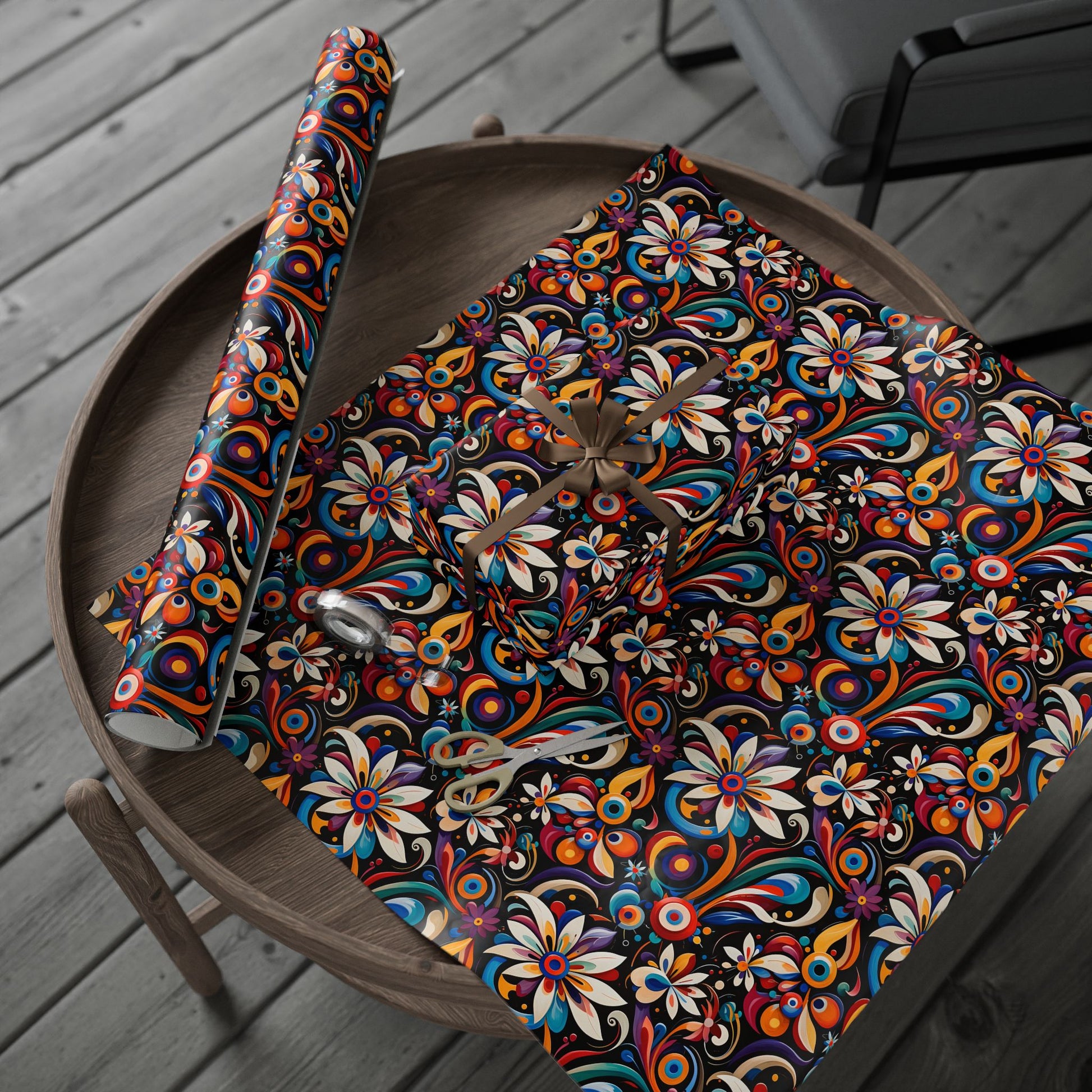 Wrapping Papers - Retro Floral Design