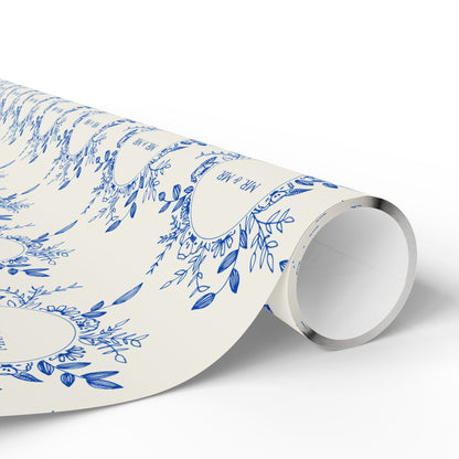 Mr. & Mr. Blue Gift Wrapping Paper
