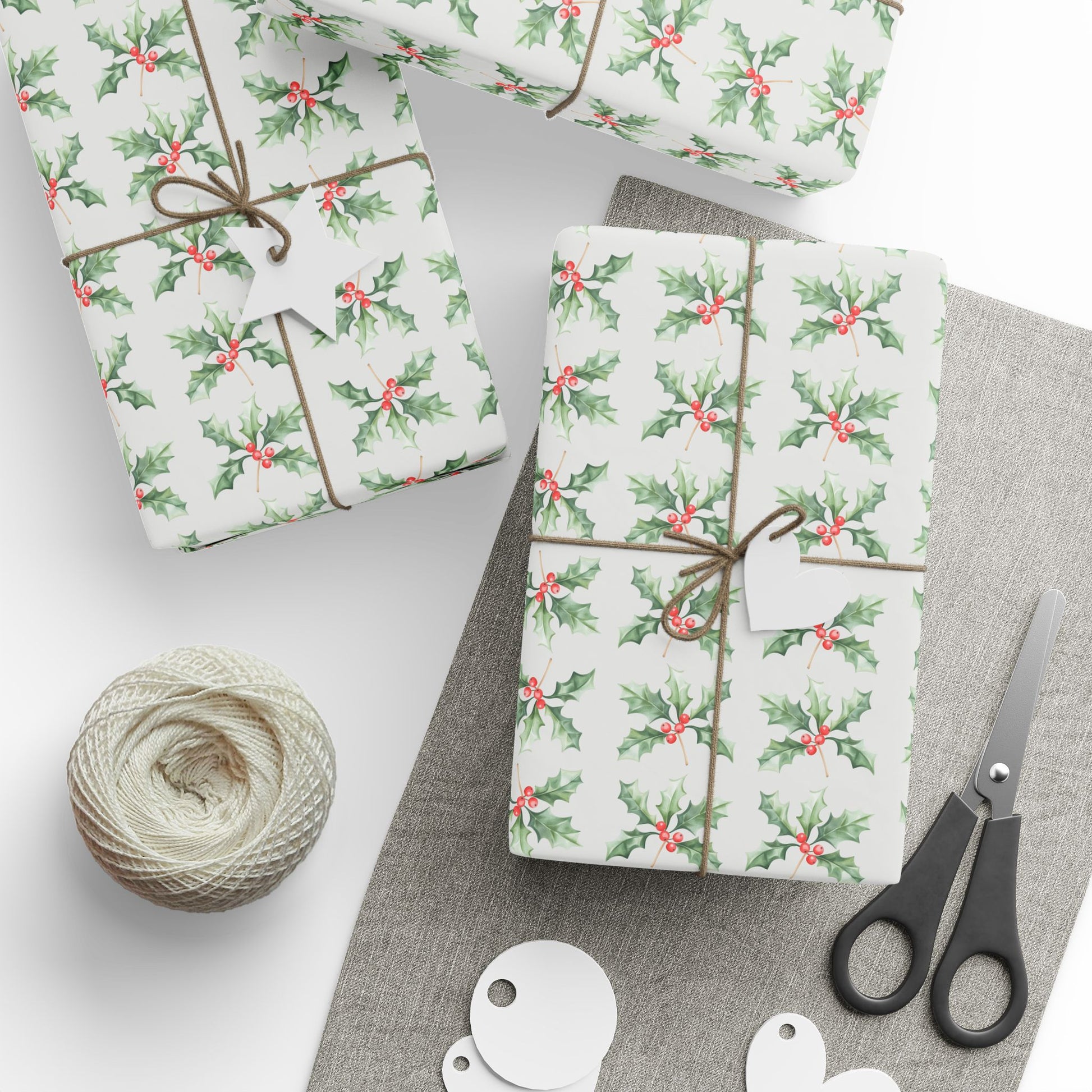 Holly Jolly Snaps – Classic Christmas Berry Wrapping Paper