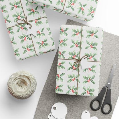 Holly Jolly Snaps – Classic Christmas Berry Wrapping Paper