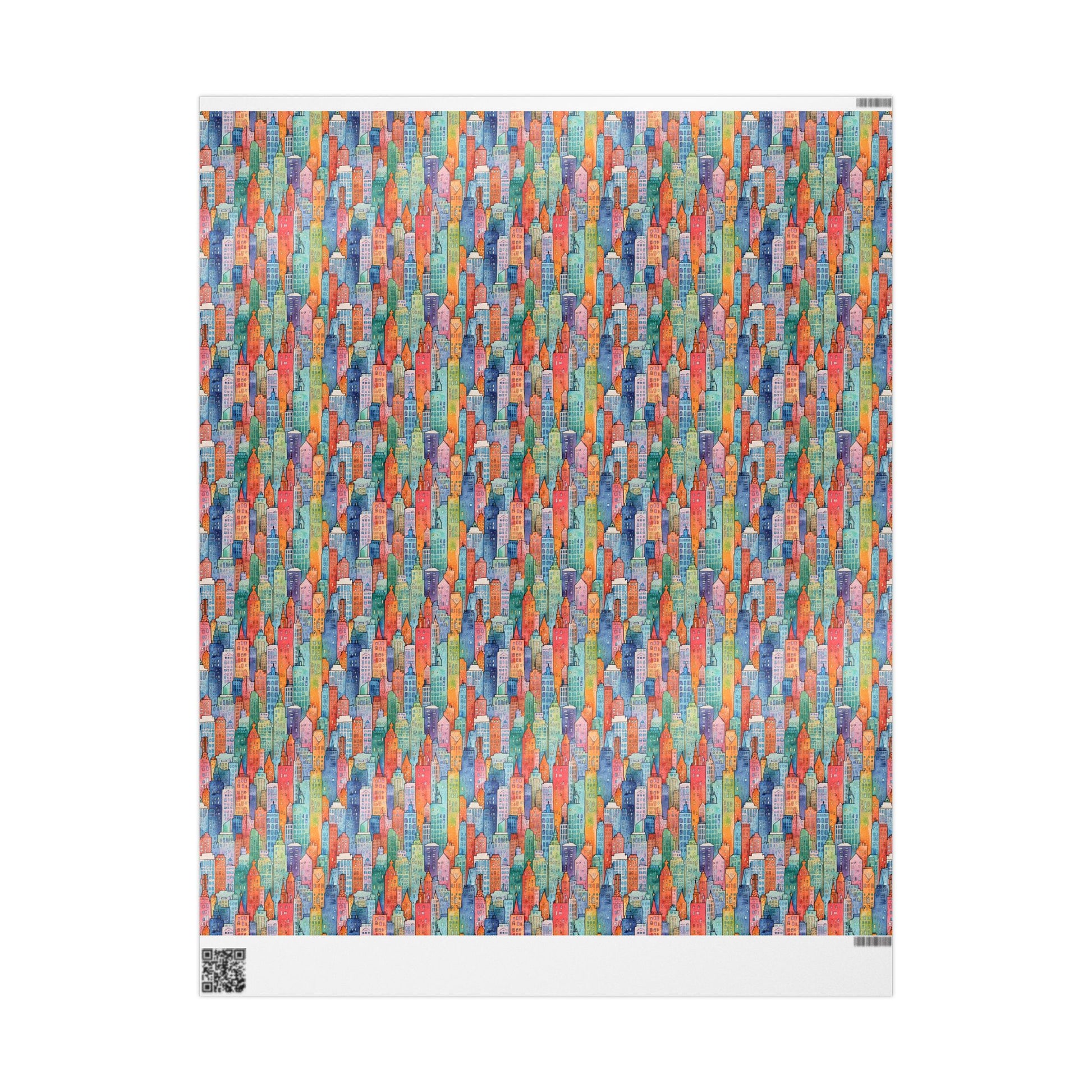 Abstract Cityscape Wrapping Papers