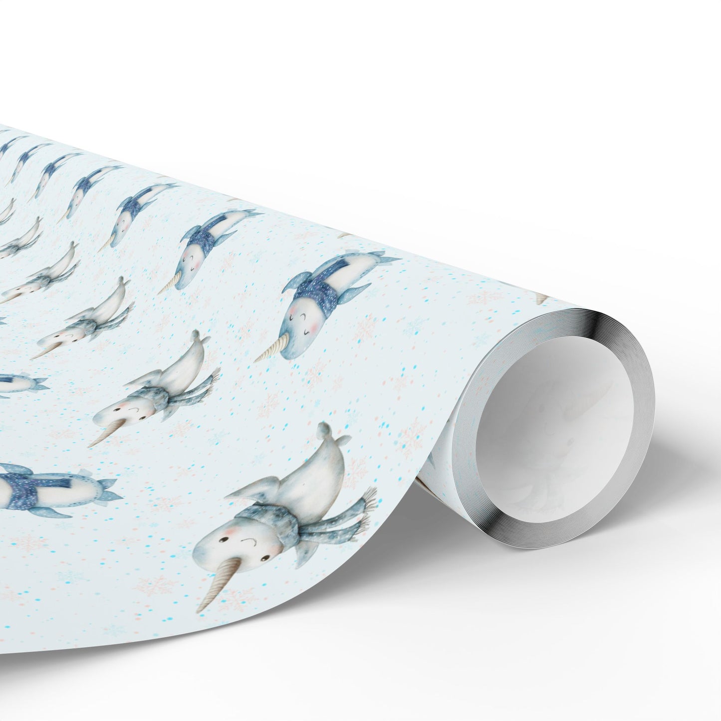 Narwhal Nuzzles – Arctic Cuteness Wrapping Paper