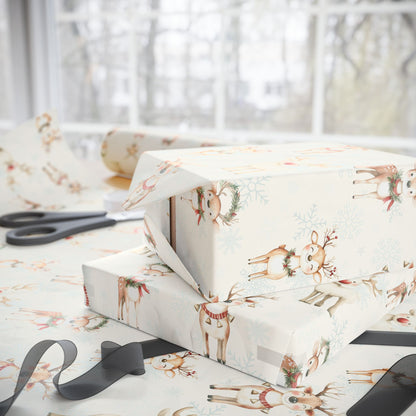 Oh Deer, It's Festive! – Whimsical Reindeer Wrapping Paper
