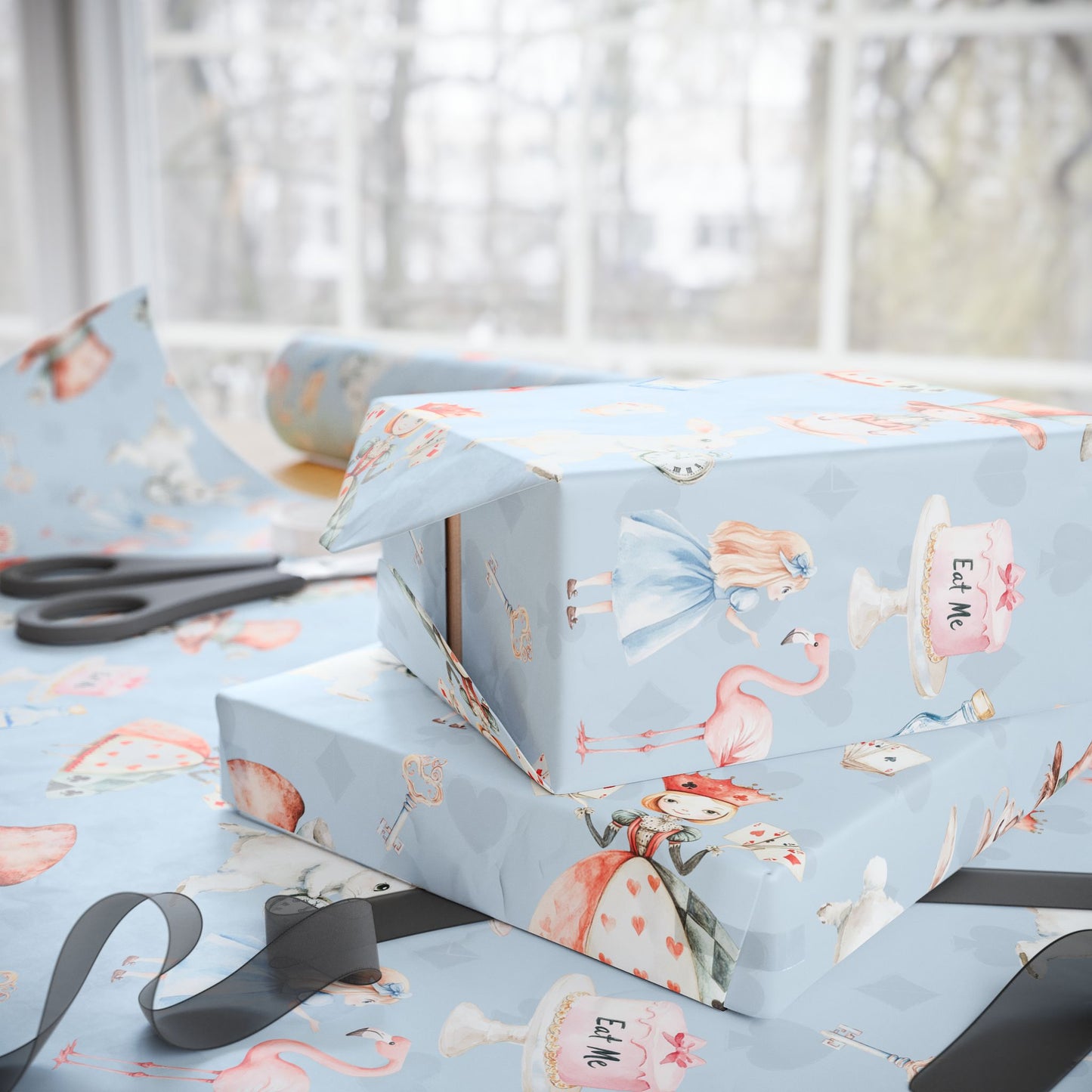 Alice in Wonderland Gift Wrap