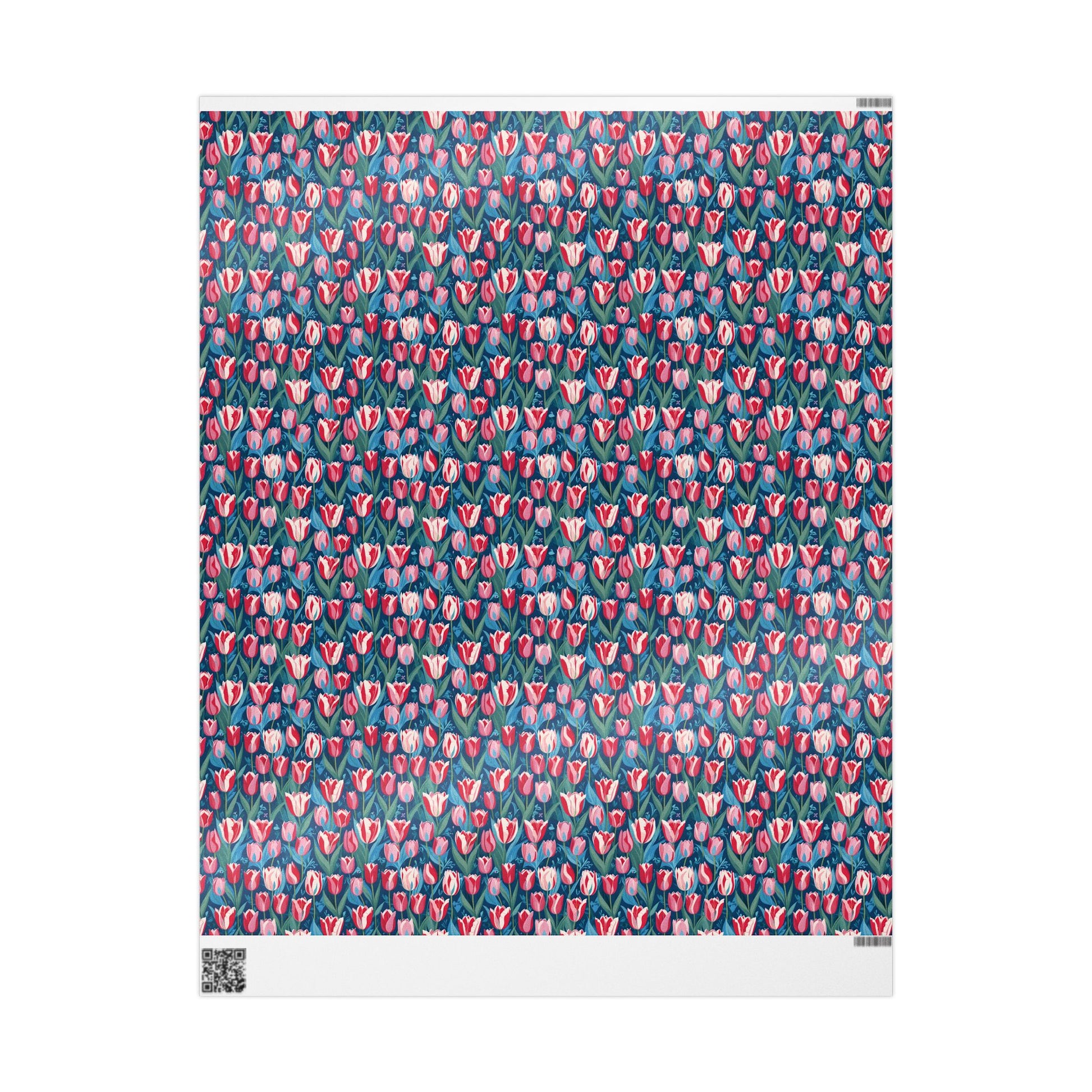 Vibrant Tulip Floral Wrapping Paper