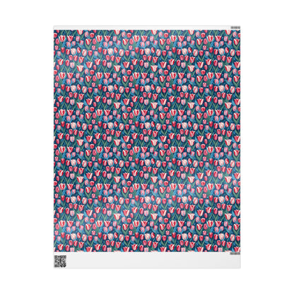 Vibrant Tulip Floral Wrapping Paper