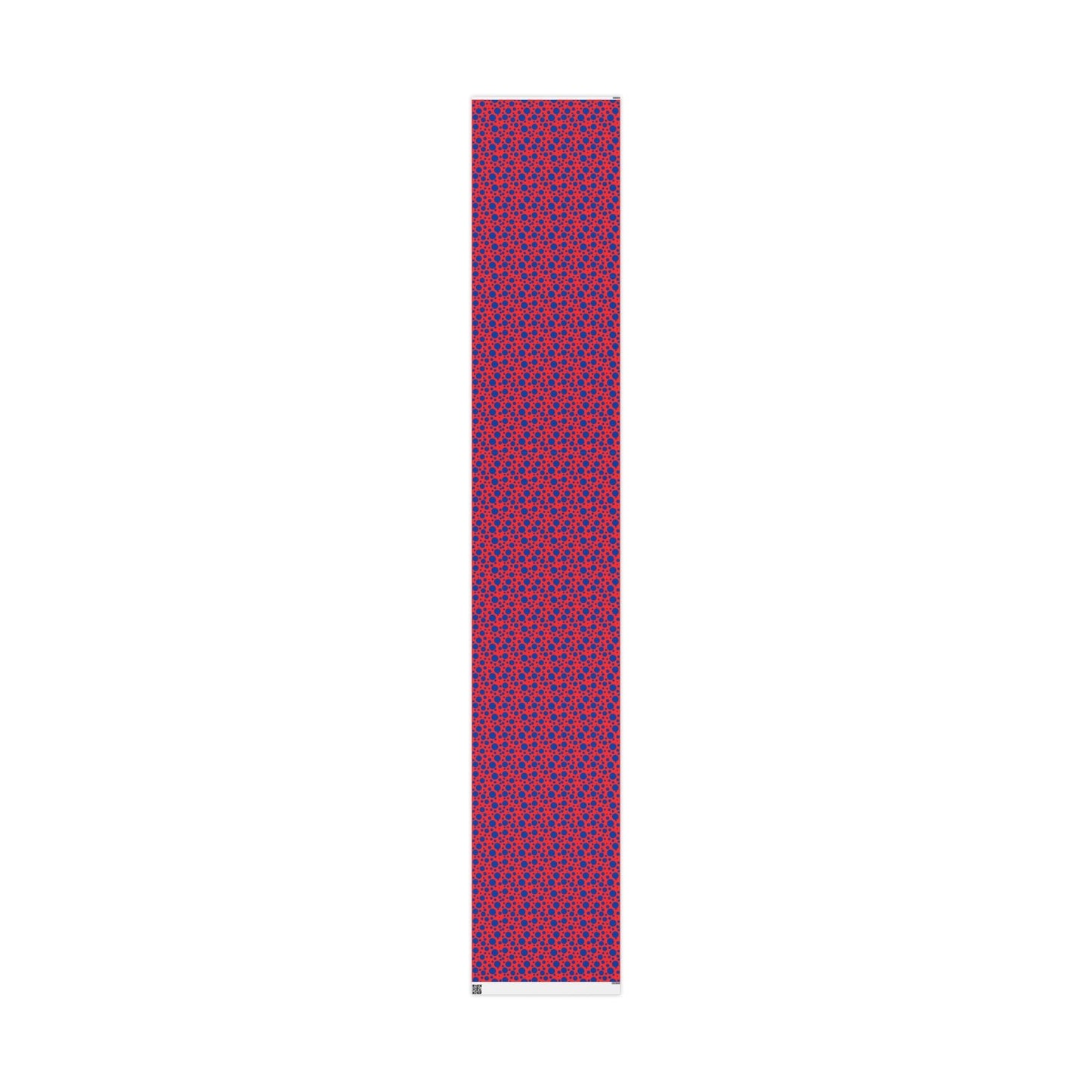 Dot Riot – Bold Blue on Red Modern Wrapping Paper