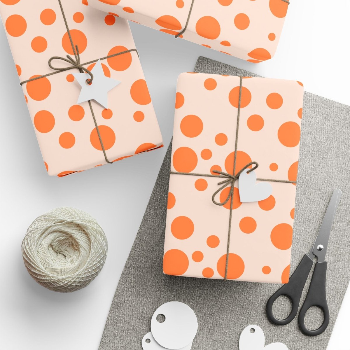 Orange Dot Delight – Whimsical Wrap