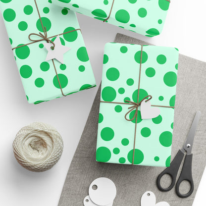 Green Dots – Festive Polka Wrap