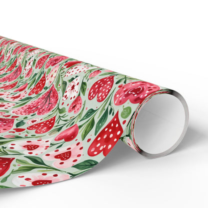 Charming Pink Heart Wrapping Paper for Gift Giving