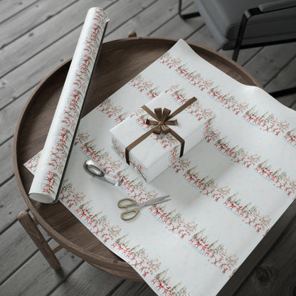 Tinsel Tango – Dancing Elves in a Winter Wonderland Wrapping Paper