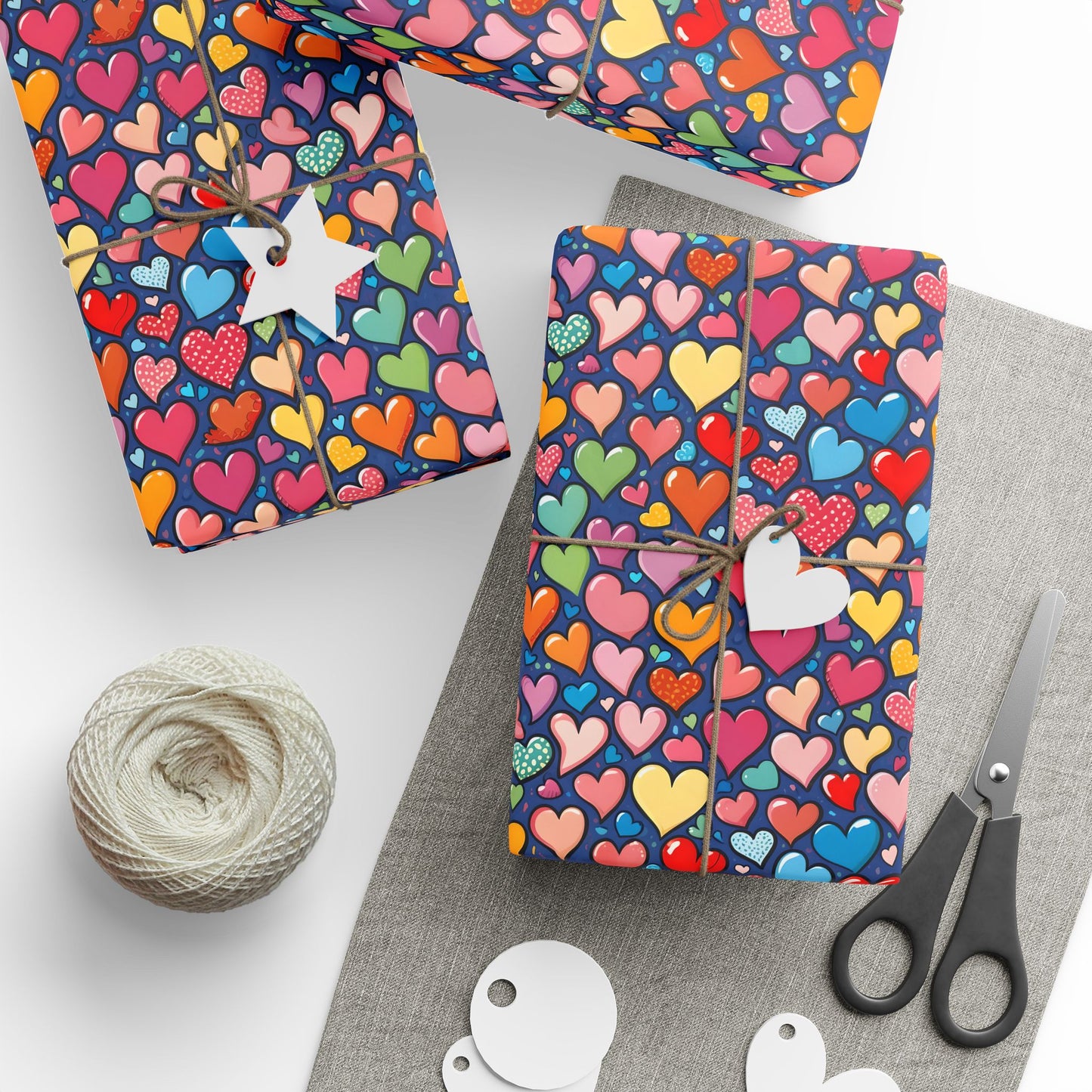 Colorful Heart Wrapping Paper