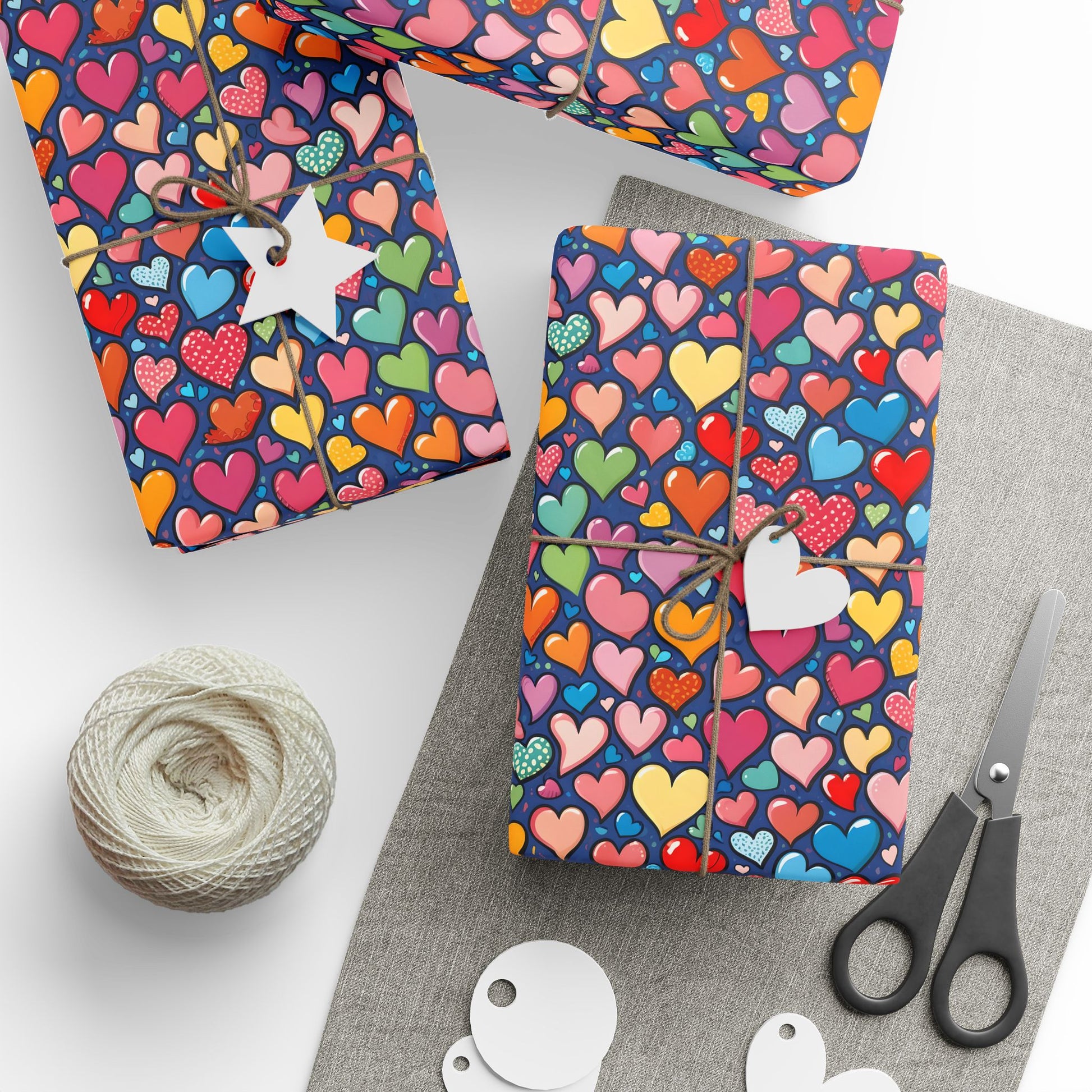 Colorful Heart Wrapping Paper