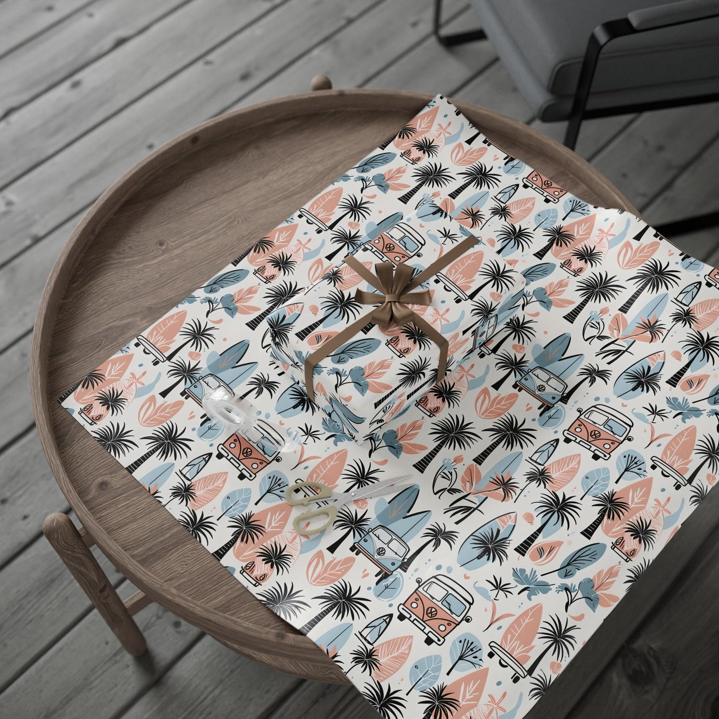 Surfboard Beach Wrapping Papers, Beach and Sea Vibes