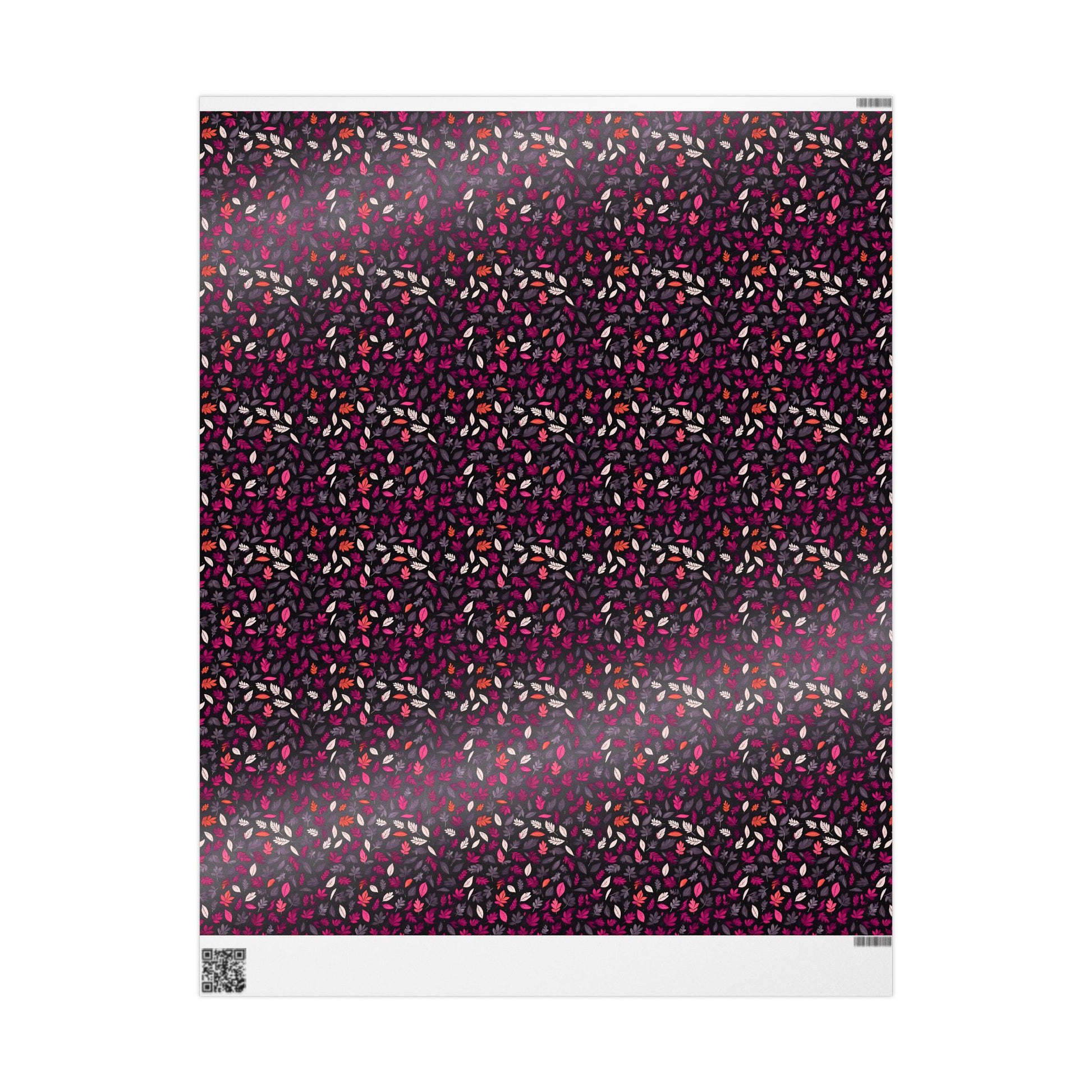 Colorful Pink Leaf Wrapping Paper
