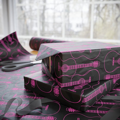 Guitar-themed Gift Wrapping Paper