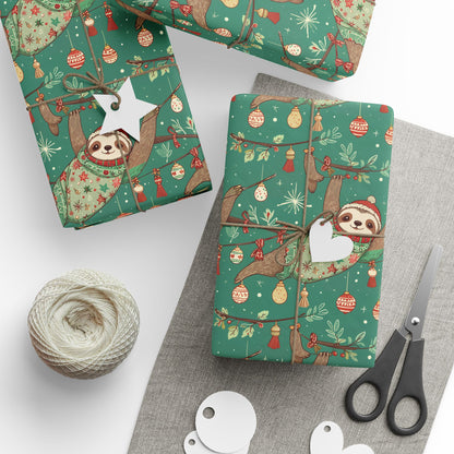 Slow Jingle, Big Mingle – Slothmas Wrapping Paper