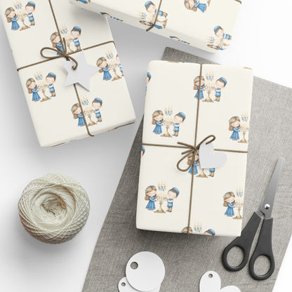 Menorah Lighting Wrapping Papers