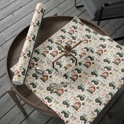 Cute Barnyard Gift Wrap