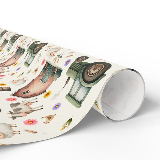 Cute Barnyard Gift Wrap