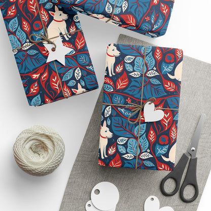 Botanic Pup Parade Wrapping Paper