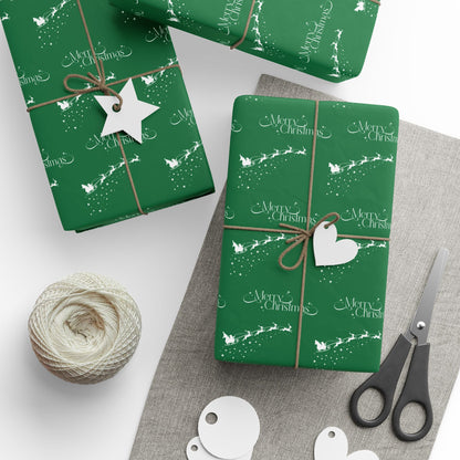 Sleigh All Day – Classic Green Christmas Wrapping Paper
