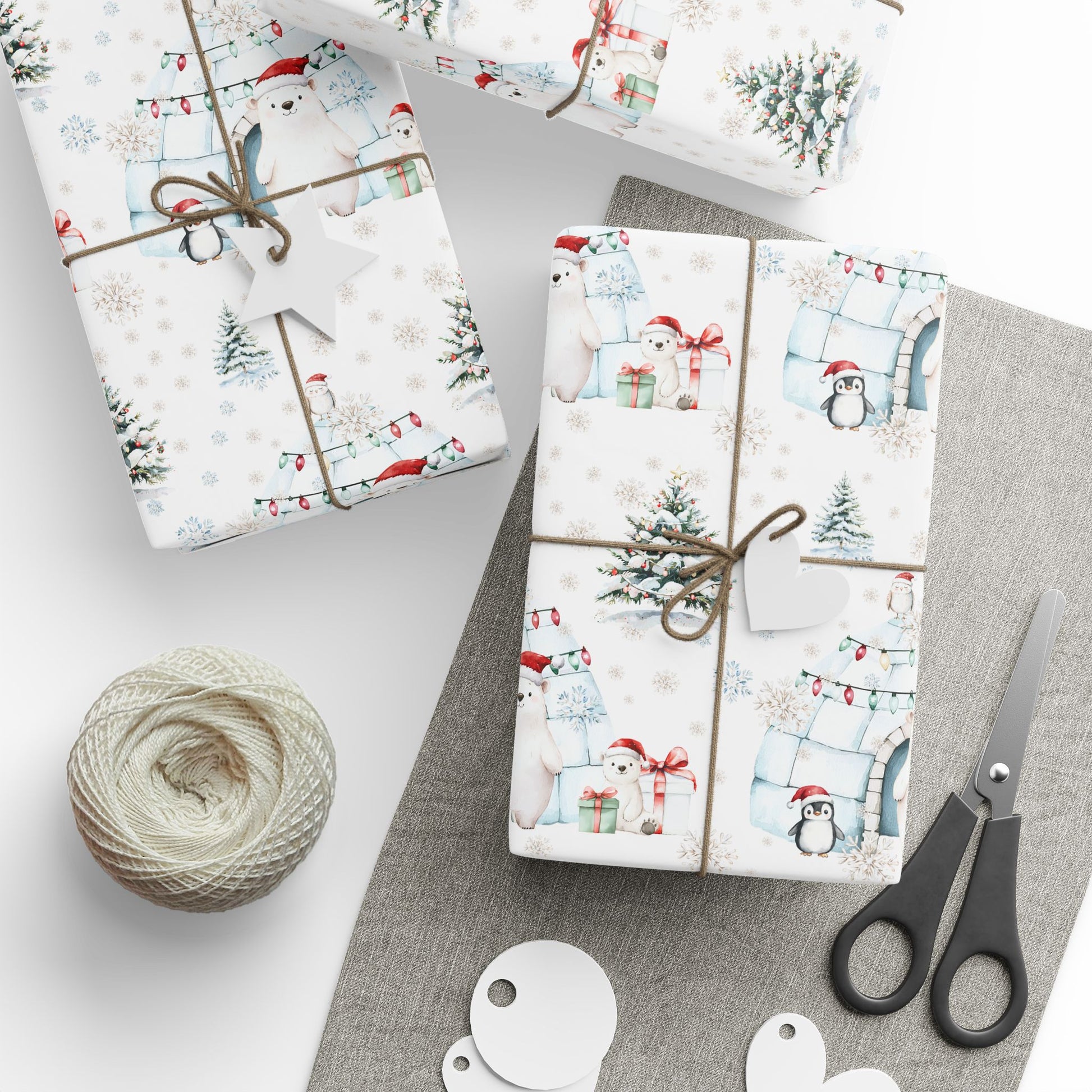 Igloo & Let It Snow – Arctic Friends Christmas Wrapping Paper