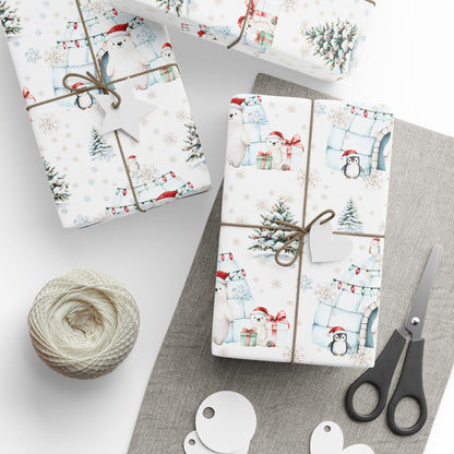 Igloo & Let It Snow – Arctic Friends Christmas Wrapping Paper