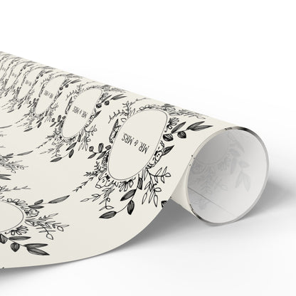 Mr. & Mrs. Black and White Wrapping Papers