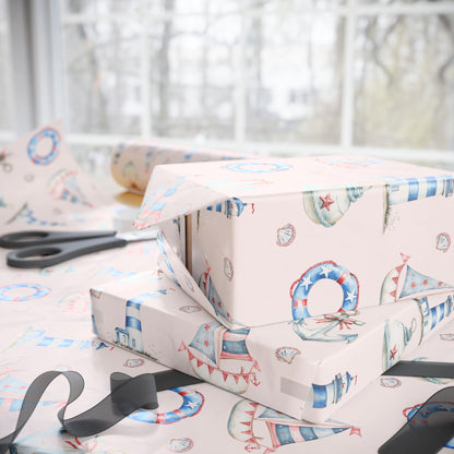 Whimsical Nautical Wrapping Paper